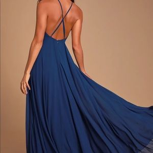 Royal/Navy blue maxi dress